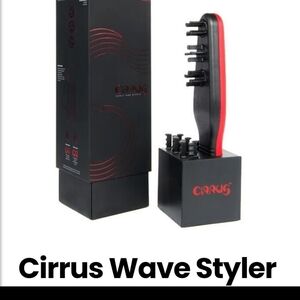 Cirrus Curly and Ripply Hair Styling Waver Tool 3 Ways Black & Red